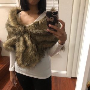Faux Fur Shawl